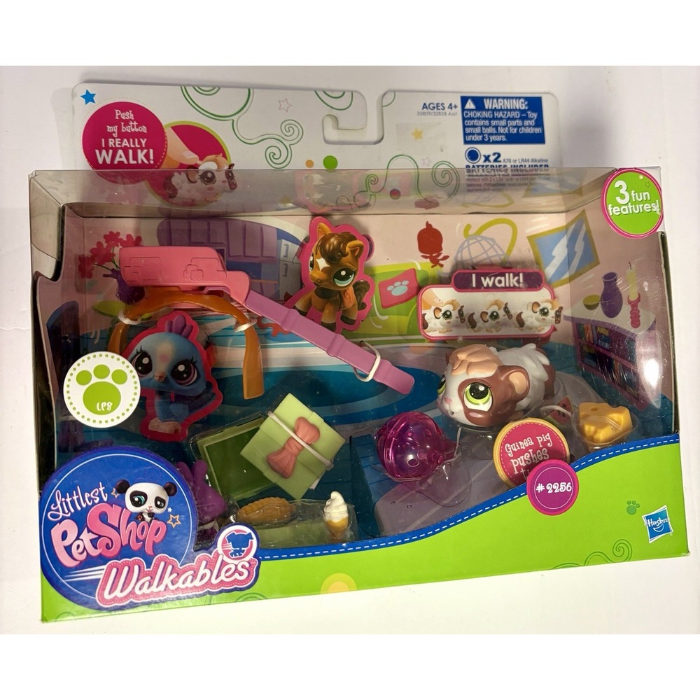 Littlest Pet Shop Walkables Guinea Pig #2256 Sealed LPS NEW IN box Collector